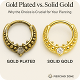 Gold Plated vs. Solid Gold: Why the Choice is Crucial for Your Piercing - piercing-zone.com