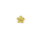Pixie – Birthstone Floral End – 14K Gold Threadless Jewelry