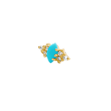 Mimosa – Marquise Birthstone & Diamond – 14K Gold Threadless End