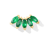 Bella – Marquise Birthstone Fan – 14K Gold Threadless End