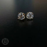 4 Prong - Set CZ Stone – 14K Gold Threadless End - piercing - zone.com