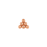 6 Bead Stud – 14K Gold Threadless & Threaded End - piercing - zone.com