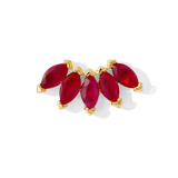 Bella – Marquise Birthstone Fan – 14K Gold Threadless End
