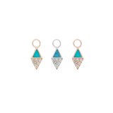 ALMOST FAMOUS - TURQUOISE + CZ - CHARM piercing-zone.com
