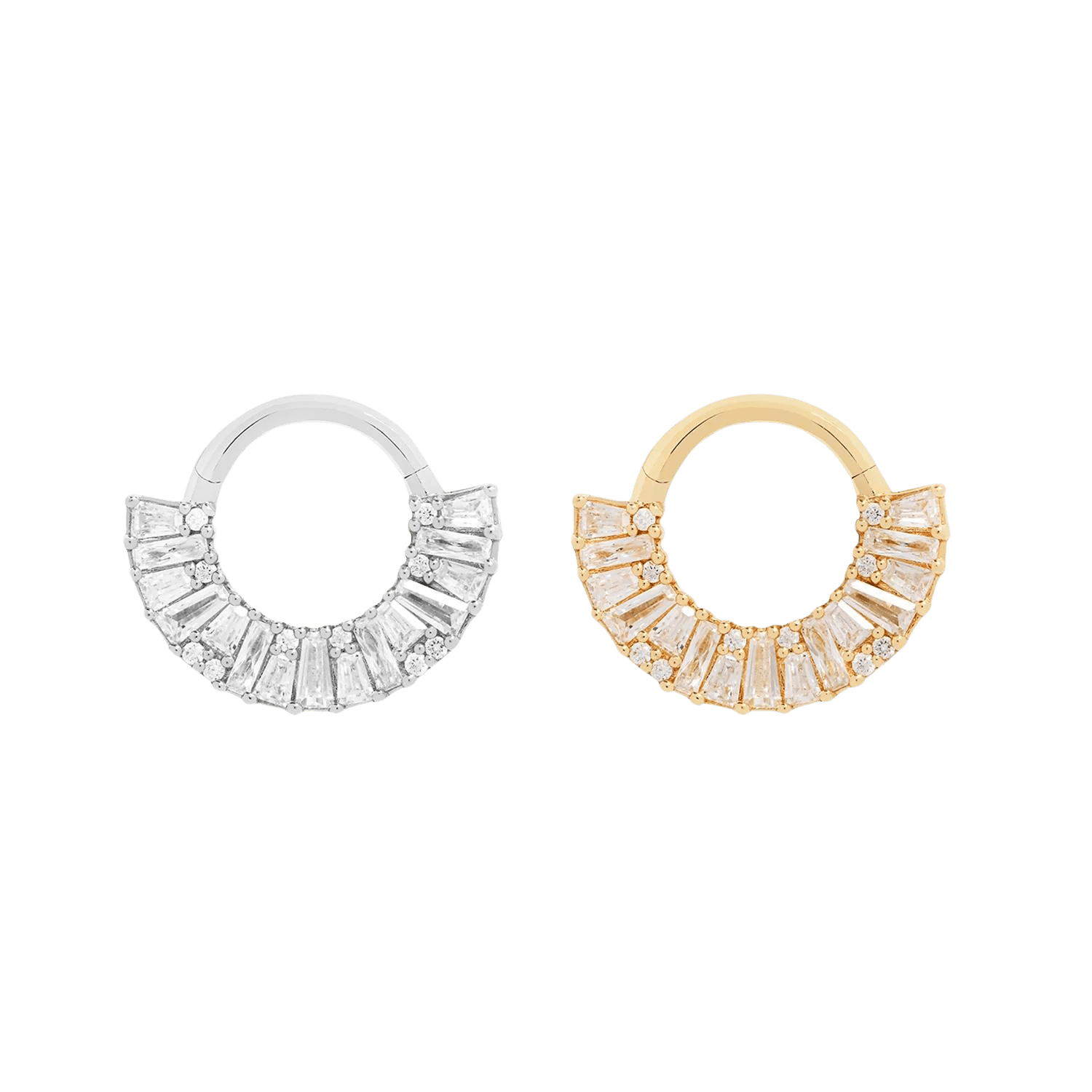 Hinged Clasp on Amplify CZ Clicker – Side Detail