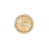 Ascend 14K Gold Threadless End in 6mm with Diamonds – Front View