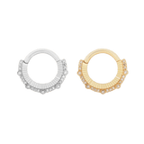 Close-Up of 23 Diamonds on 14K Gold Awaken Clicker