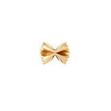Bow Tie Pin – 14K gold threadless end with 3D detail