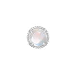 Buddha Jewelry Rainbow Moonstone Threadless Piercing End
