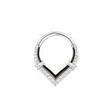 Buddha Jewelry Uprise Clicker Styled in Septum Piercing