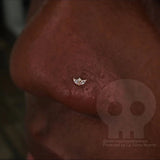 Close-Up of Pur Threadless End Showing Central Swarovski CZ