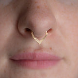 Close-Up Showing Laser-Cut Seam on Rise Lazer Ring