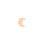Elegant 14K gold crescent moon piercing end
