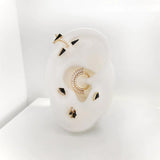 ELEVATE - TOURMALATED QUARTZ + CZ - THREADLESS END piercing-zone.com