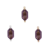 OH MY MY - HEX CUT AMETHYST - THREADLESS END piercing-zone.com