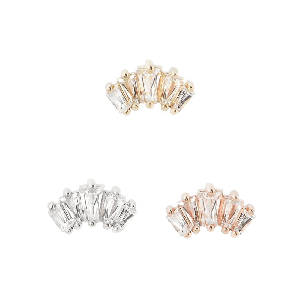 GEMMA CINQ LARGE - CZ - THREADLESS END piercing-zone.com