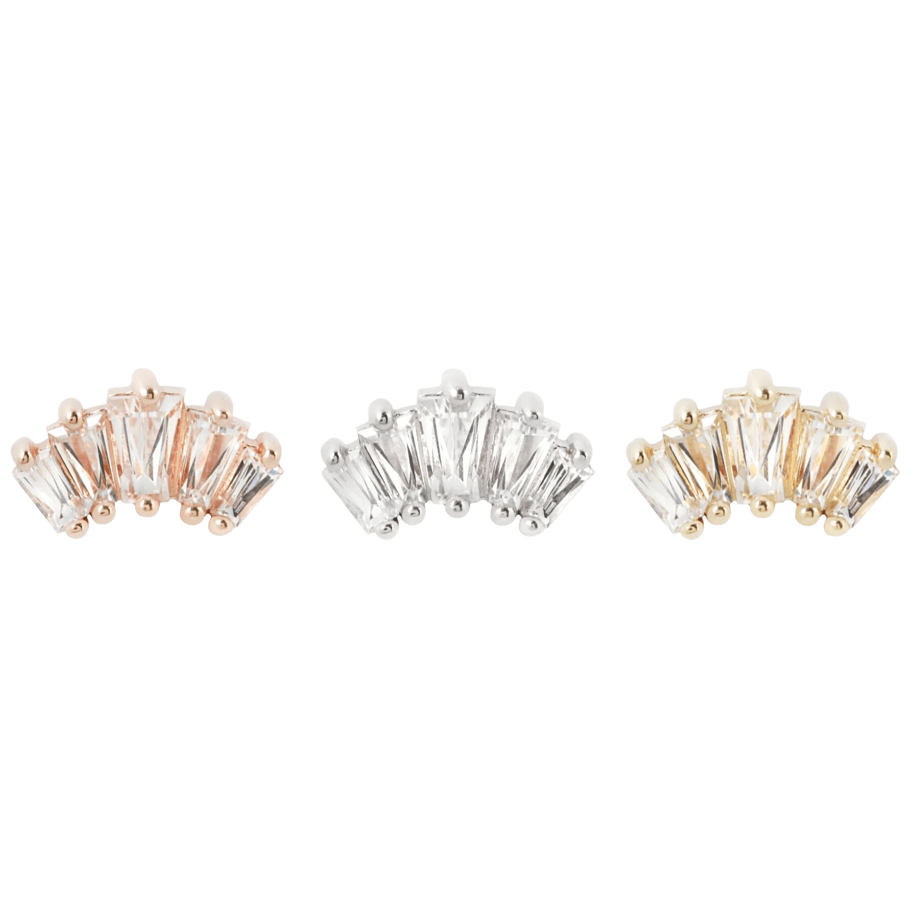 GEMMA CINQ LARGE - CZ - THREADLESS END piercing-zone.com