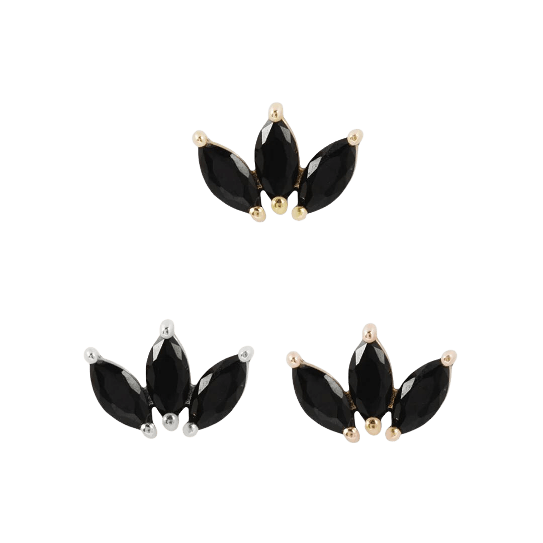 MOET - BLACK SPINEL THREADLESS END piercing-zone.com