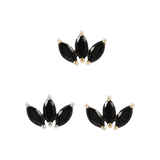 MOET - BLACK SPINEL THREADLESS END piercing-zone.com