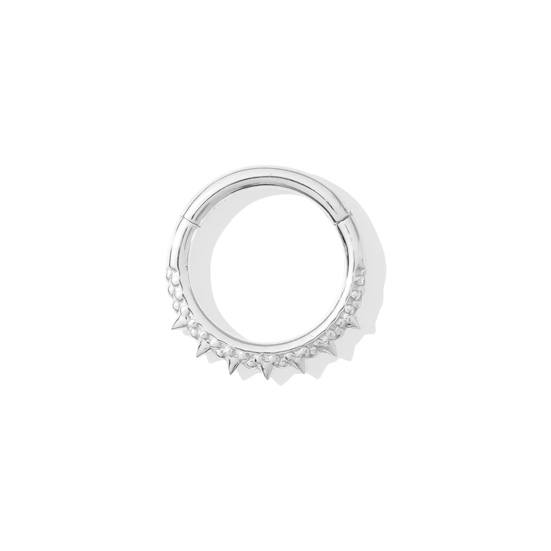 Handcrafted Brooklyn ring with hinged clasp mechanism