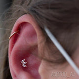TRIPLE MARQUISE CZ-14K GOLD piercing-zone.com