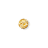 Insight threadless pin in 14K gold with eye symbol