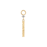 LABYRINTH - CZ - GOLD CHARM piercing-zone.com