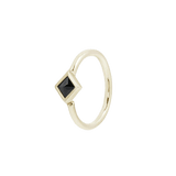 MAE BLACK SPINEL SEAMLESS RING piercing-zone.com
