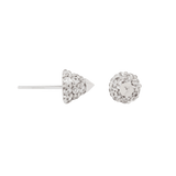 Maximalist Spark – CZ Dome Cluster – 14K Gold Threadless End