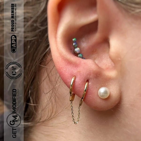 Mine Now Worn in Double Helix Piercing – Statement Styling