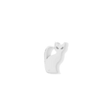 Minimalist cat-shaped threadless jewelry