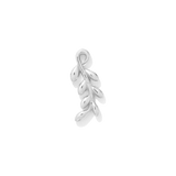 Minimalist gold piercing charm shaped like a tendril