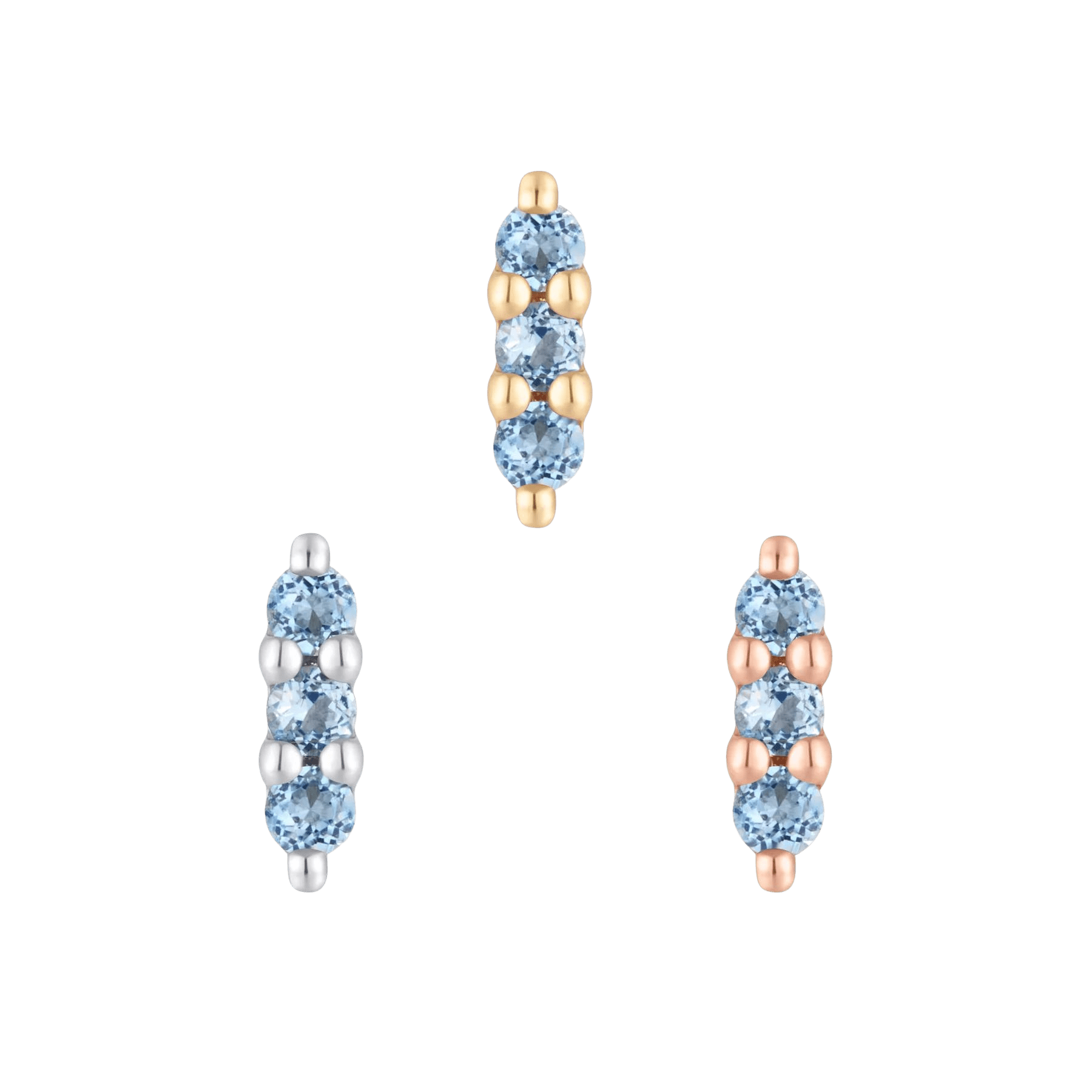 Mishka 3 Styled in Nostril Piercing with Matching Jewelry Stack