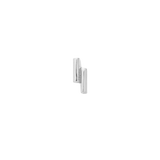Modern gold threadless pin with step-like silhouette