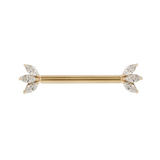 MOET CZ - FORWARD FACING - THREADLESS END piercing-zone.com