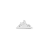 Mountain threadless end for lobe or helix piercing