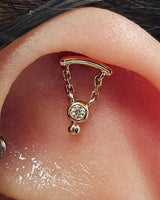 Model Wearing Helena in Helix Piercing – Regal Styling