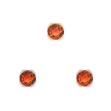 Peekaboo Orange Garnet Threadless End – Front View