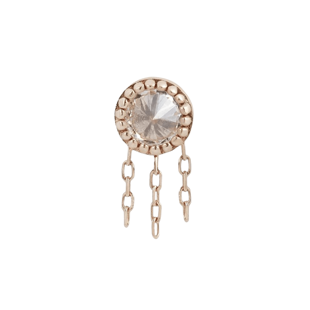 REBEL REBEL - CZ + CHAIN - THREADLESS END piercing-zone.com