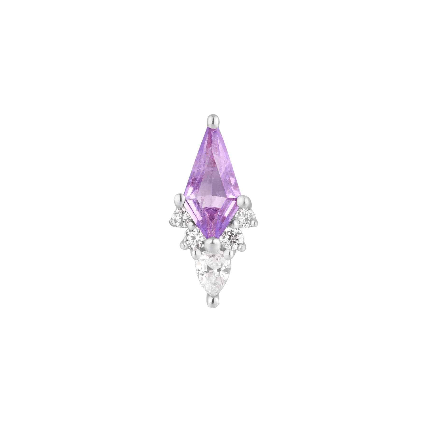 Side Angle Showing Gemstone Elevation and Facets