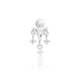 Side Angle of Judy Gold End Showing Vertical CZ Layout