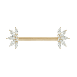 VALENTINA - CZ - FORWARD FACING - THREADLESS END piercing-zone.com