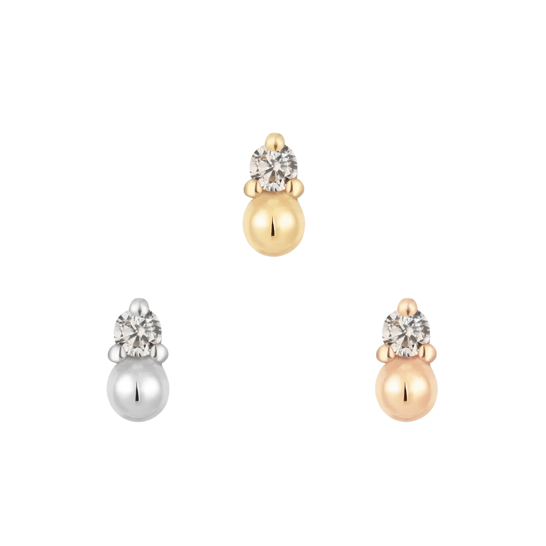 BABE - CZ - THREADLESS END piercing-zone.com