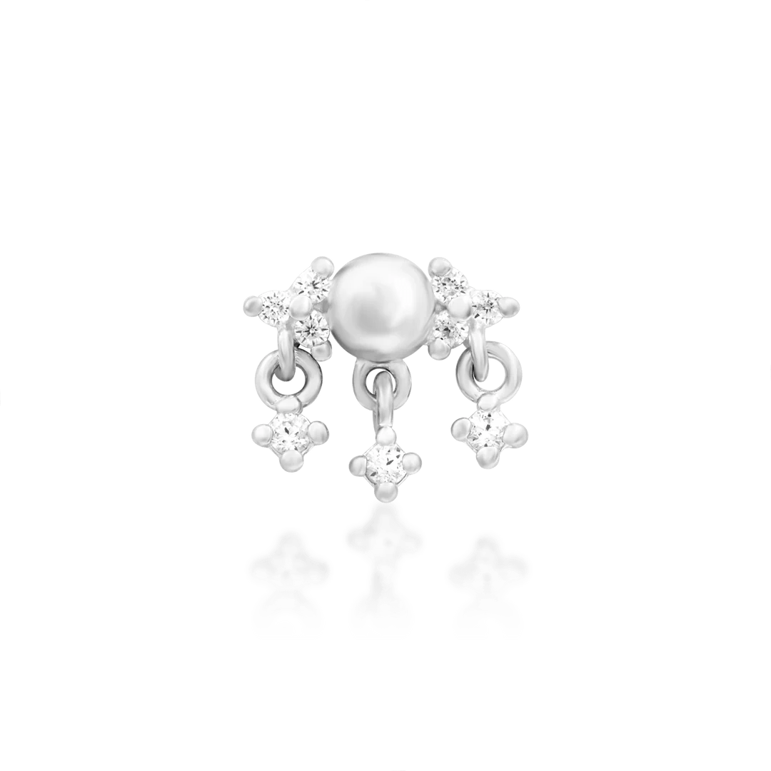 Side View of Bextor Gold End Showing Multi-Stone Layout