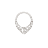 Side View of Origin Story Clicker Hinged Closure and Gem Arrangement