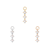 Side View of XOXO Charm on White Background