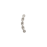 Sleek 11mm piercing pin with link motif
