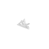 Sleek mountain range gold pin for curated ears