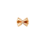 Small gold bow tie pin for lobe or nose piercings