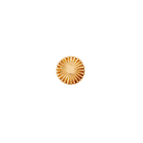 Solid gold pin with poker chip-inspired design